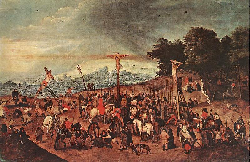 BRUEGHEL, Pieter the Younger Crucifixion dgg oil painting picture